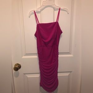 Dark pink dress